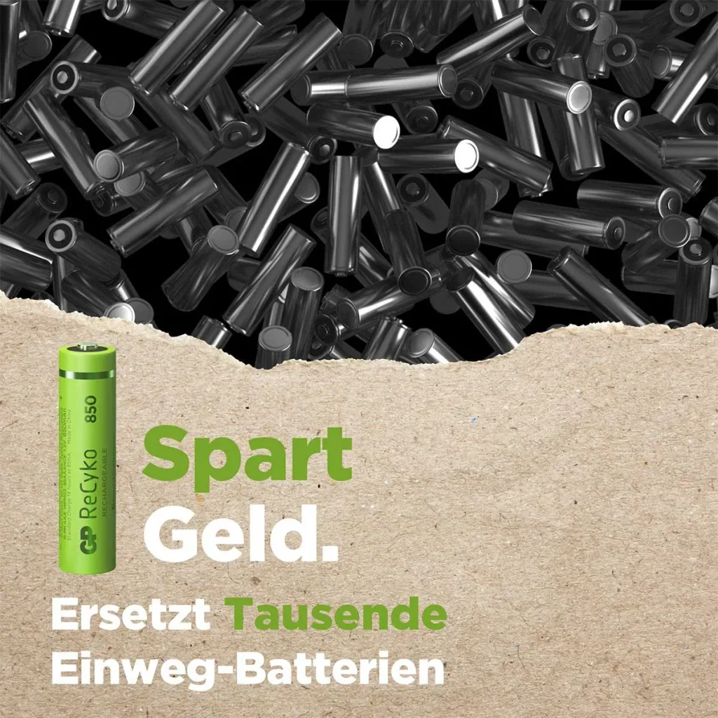 ReCyko Micro (AAA) NiMH Akkus mit 850 mAh, 1,2V - 8 Stück