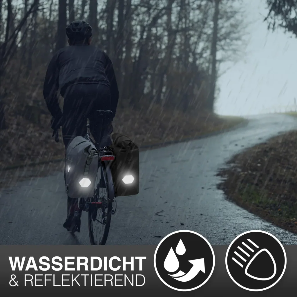 ValkOcean Gepäckträgertasche, Schwarz