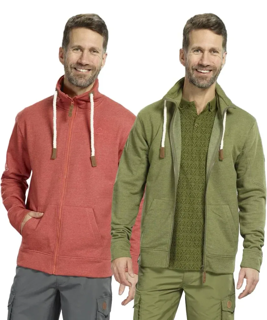Sweatjacke, Farbe oliv, Gr.L