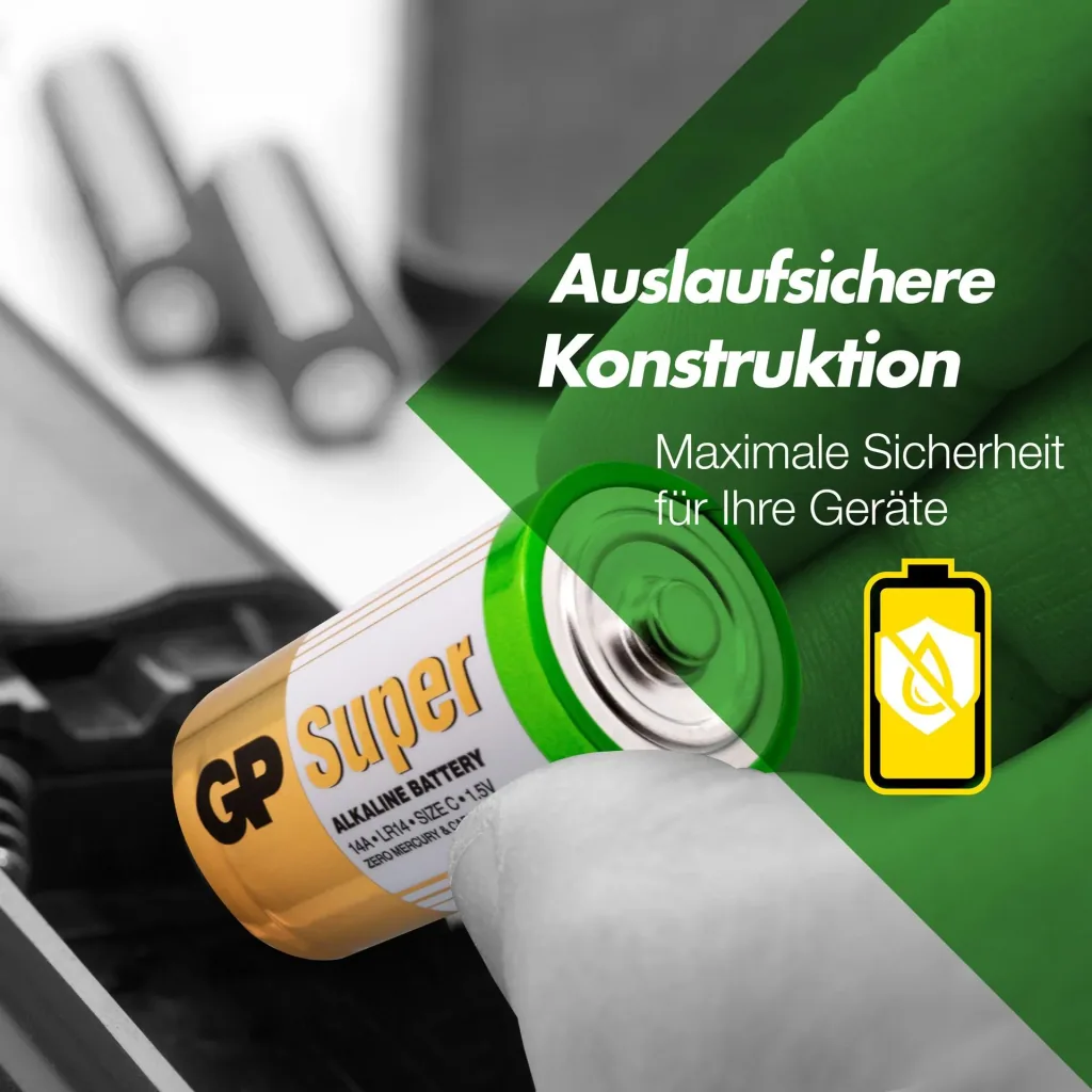 SUPER Baby C Alkaline Batterien - 2 Stück