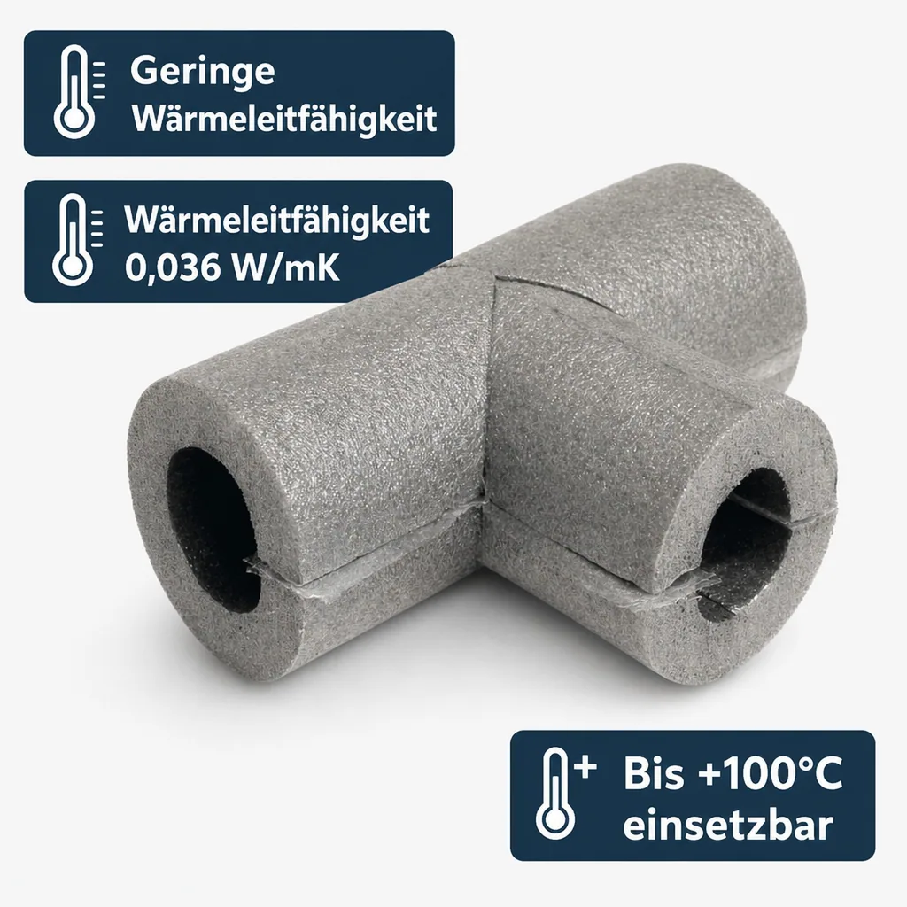 T-Stück, selbstklebende Isolierung Ø 28 mm x 13 mm