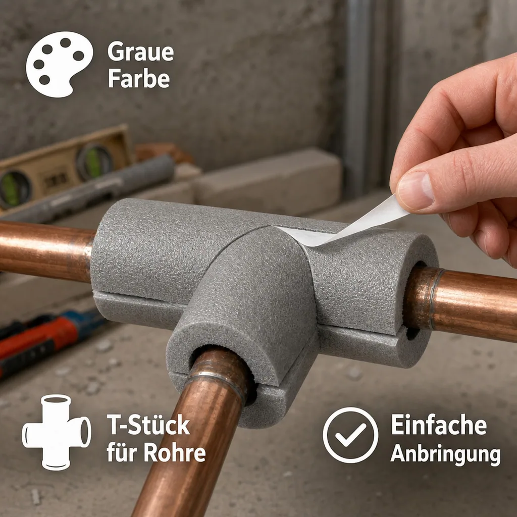 T-Stück, selbstklebende Isolierung Ø 28 mm x 13 mm