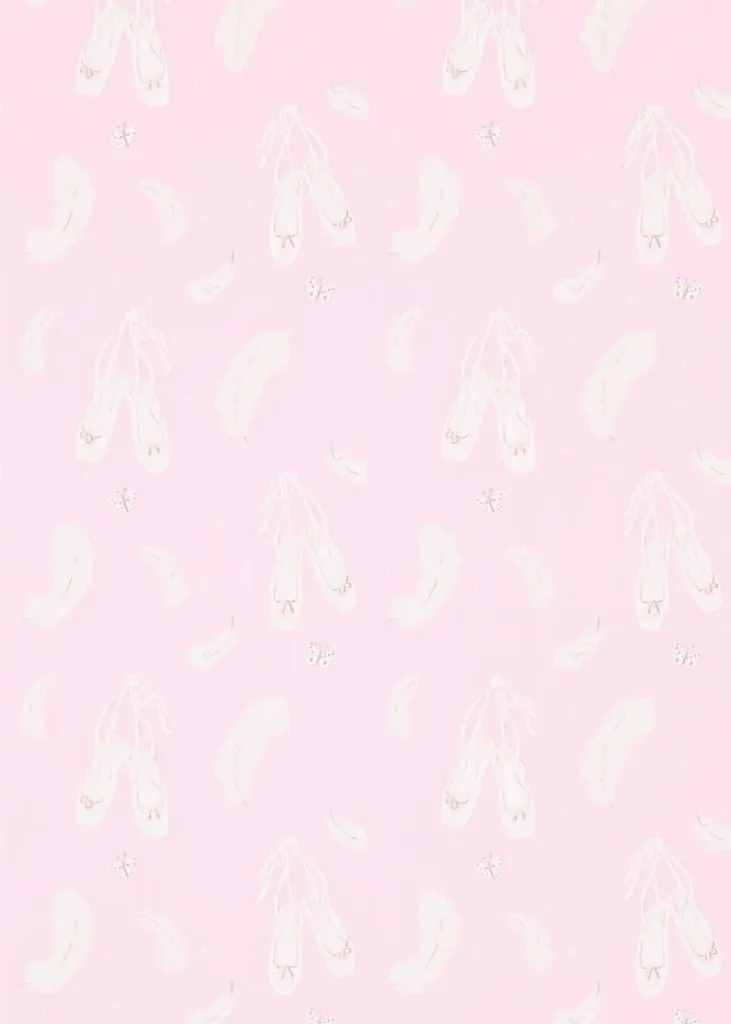 Little Sanderson Abracazoo Motivstoff Ballettschuhe rosa