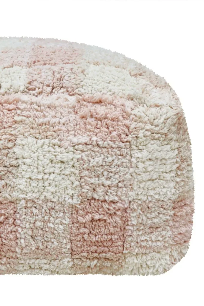 Lorena Canals Pouf, Sitzpouf - Vichy, Farbe: rose