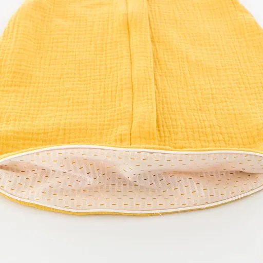 Träumeland Liebmich Sommerschlafsack baby, Schlummersack - Baumwollmusselin senfgelb, Grösse: 60