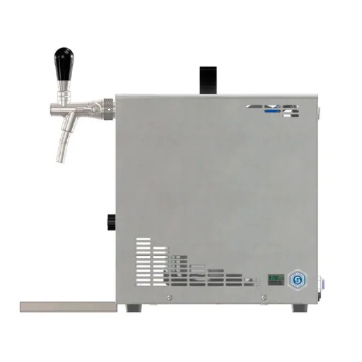 Komplett Set - Zapfanlage, Bierzapfanlage, Bierkoffer, Durchlaufkühler PYGMY 25 1-leitig Trockenkühler, 35 Liter/h, Zapfkopf: ohne