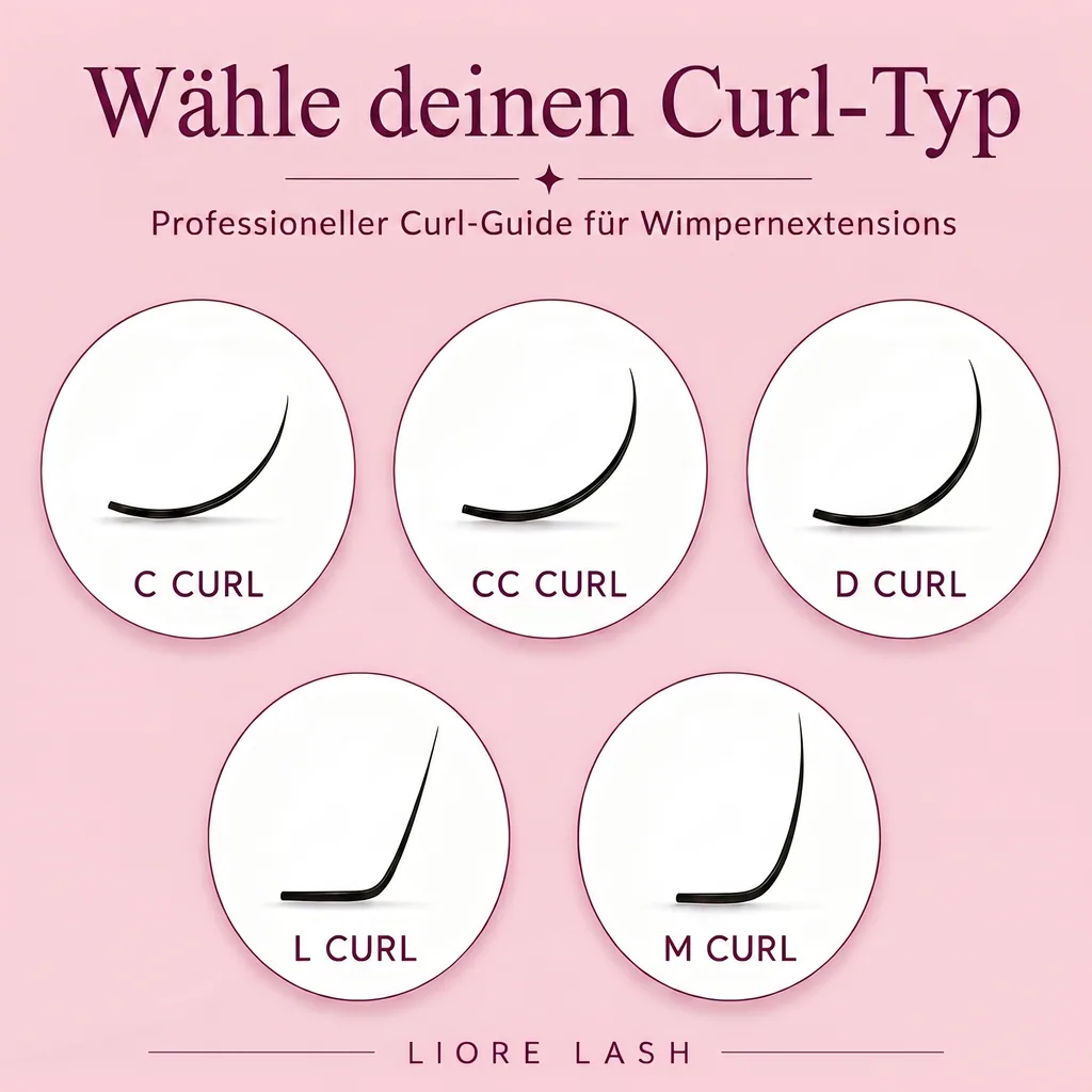 Liore Lash Wimpern für Verlängerungen, 16 Reihen, 0,05 mm, M-Curl, Längenmix 7-15 mm
