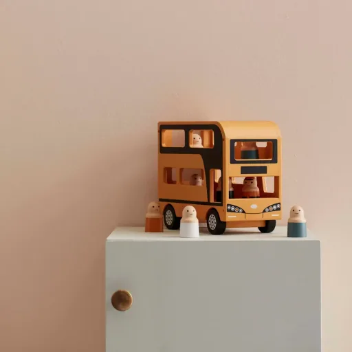 Kids Concept Spielzeug Doppeldecker Bus  Holz