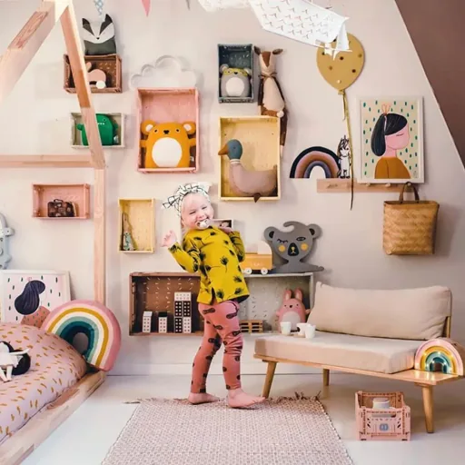 little lights Led Deko Kinderlampe Mini Regenbogen retro