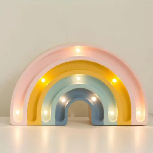 little lights Led Deko Kinderlampe Mini Regenbogen retro