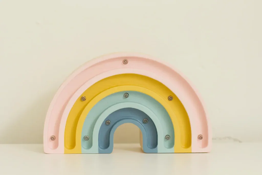 little lights Led Deko Kinderlampe Mini Regenbogen retro