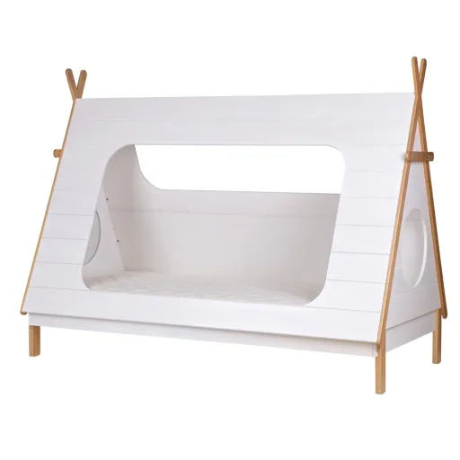 WOOOD - Tipi Bett mit Lattenboden, 163x215x106 cm, Bettschubalde: nein