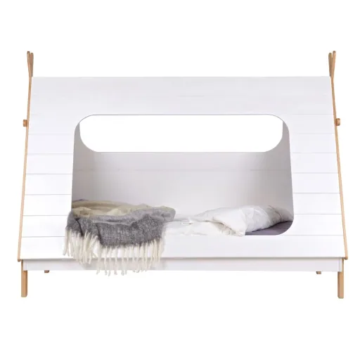 WOOOD - Tipi Bett mit Lattenboden, 163x215x106 cm, Bettschubalde: nein