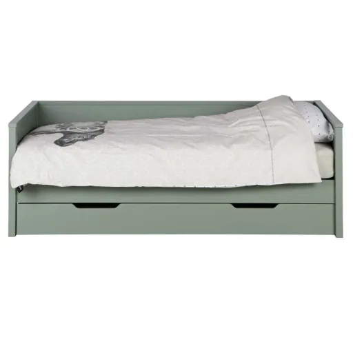 WOOOD - Sofabett Nikki, Kiefer, grün, 73x100x208 cm