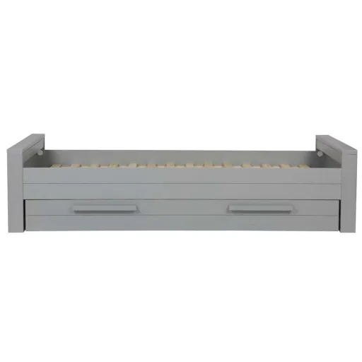 WOOOD - Bett Dennis, betongrau, matt, 53x219x95 cm