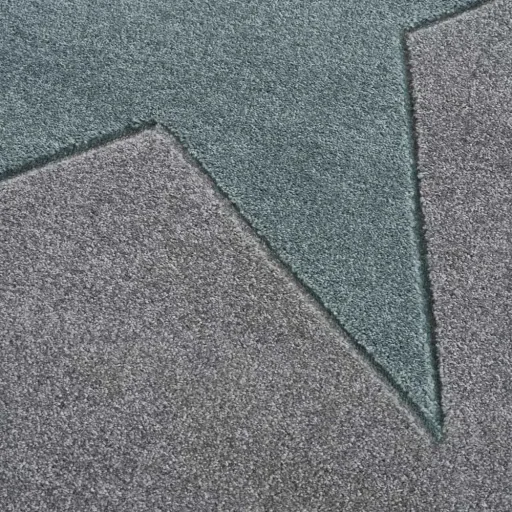 Livone Kinderteppich Stern mint auf grau, Teppichgrösse: 120 x 180 cm