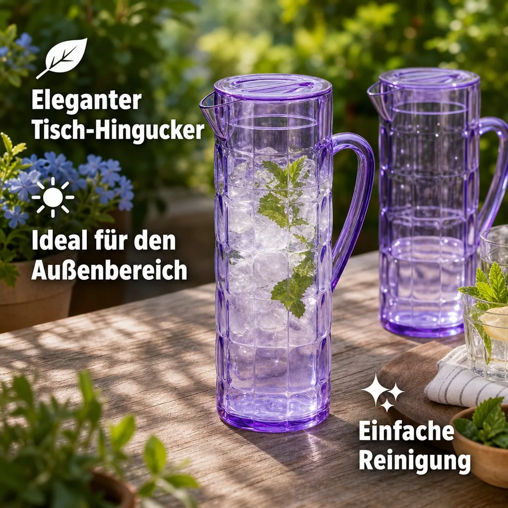 Krug, Wasserkrug - Rio, 1,5 ltr., SAN, Farbe: lila