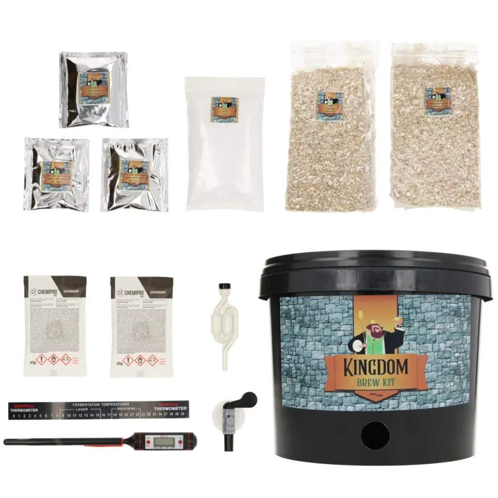 Kingdom Bierbrauset, Brew Kit - Blondes Starkbier, Komplette Malzmischung für 5L Bier