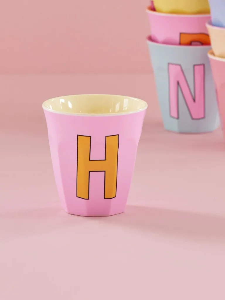 RICE Becher - H, 250 ml, Melamine, Farbe: rosa