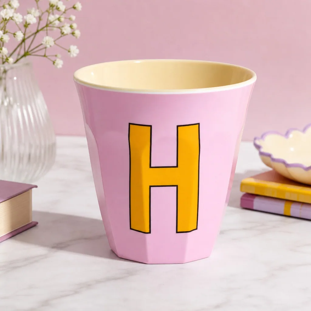 RICE Becher - H, 250 ml, Melamine, Farbe: rosa