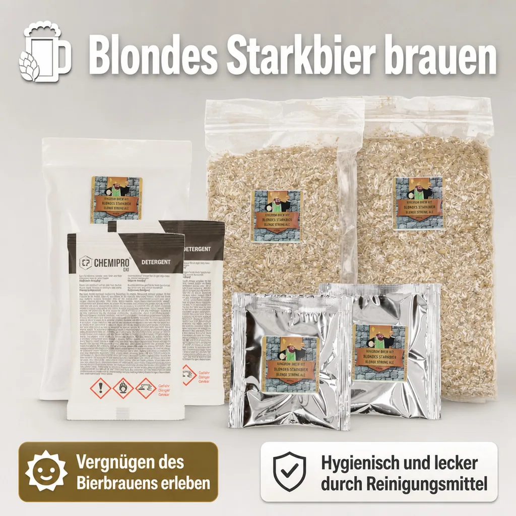 Nachfüllset für Kingdom Brew Kit, Bierbrauset - Blondes Starkbier