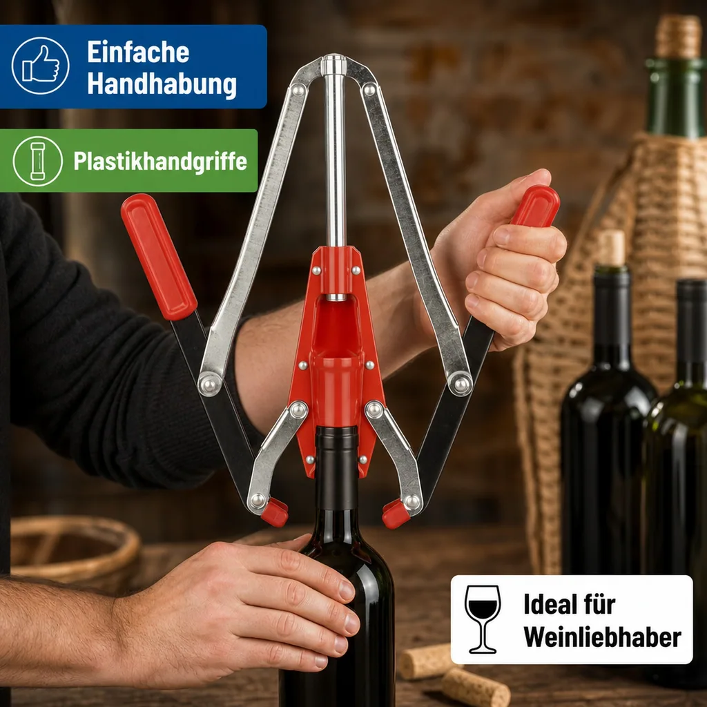 Verkorker, Korkmaschine - Eisen, mit 2 Hebeln RP