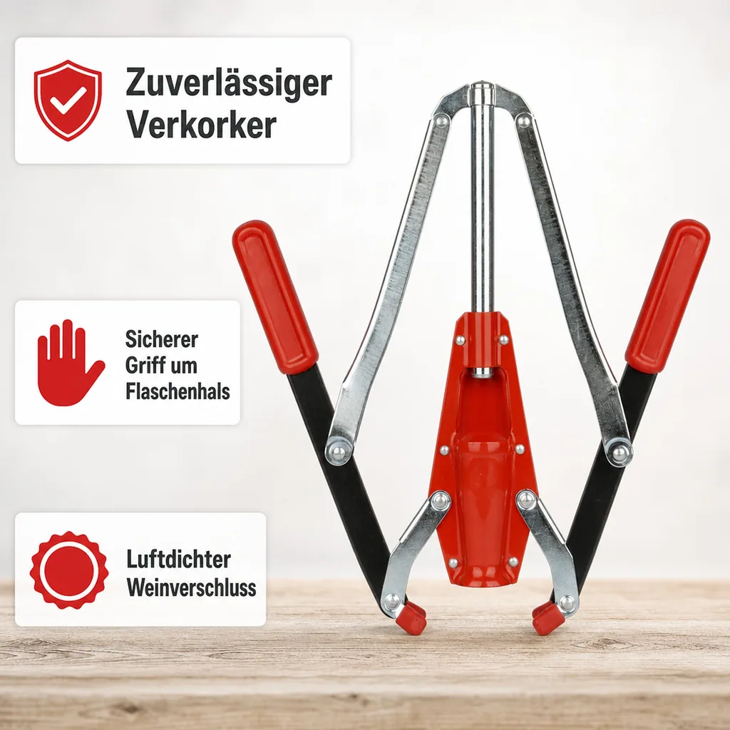 Verkorker, Korkmaschine - Eisen, mit 2 Hebeln RP