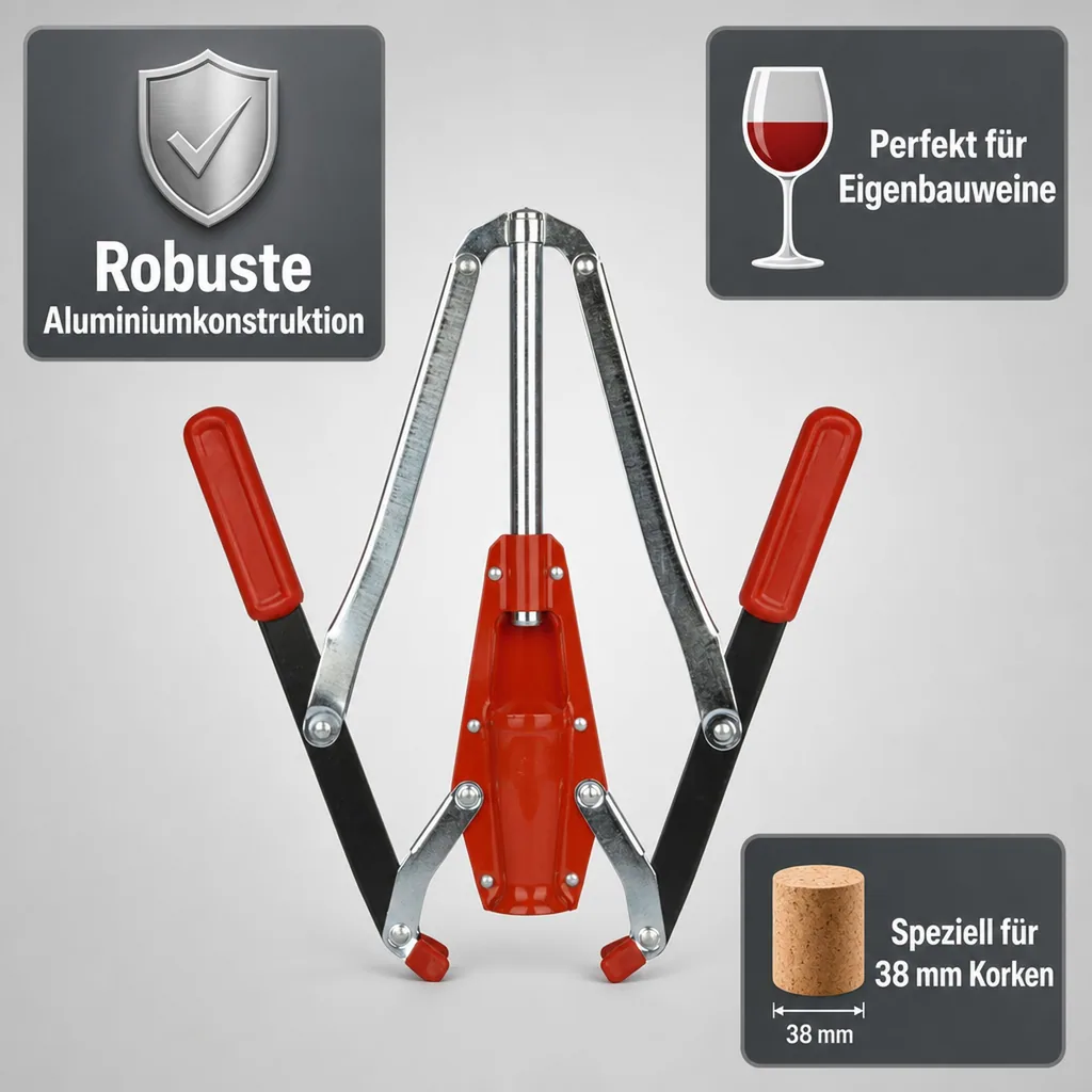 Verkorker, Korkmaschine - Eisen, mit 2 Hebeln RP