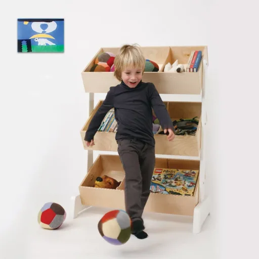 Oeuf Spielzeugregal Birke weiß