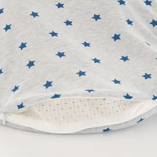 Träumeland Liebmich Baby Schlafsack, Schlummersack, Innenschlafsack 3 tlg. Set - Sternentraum Blau, Grösse: 80/86