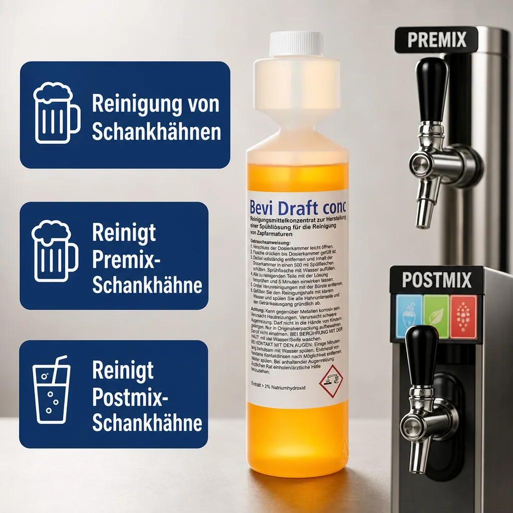 Dosierflasche - Hahnreiniger Bevi Draft, 250ml