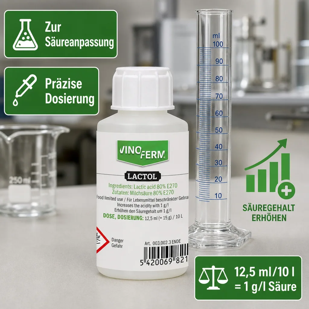 Milchsäure 80% - VINOFERM Lactol 100ml ENDE