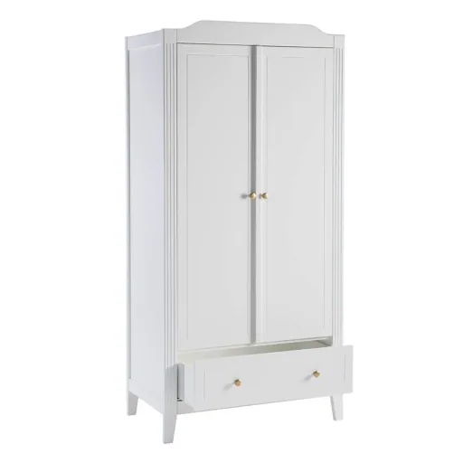 Maison Charlotte Kleiderschrank Opera 2 türig weiss