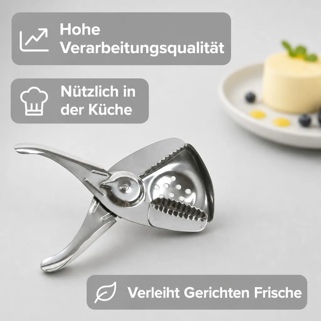Zitronen- und Limonettenzange mit Sieb aus Edelstahl - Sharp