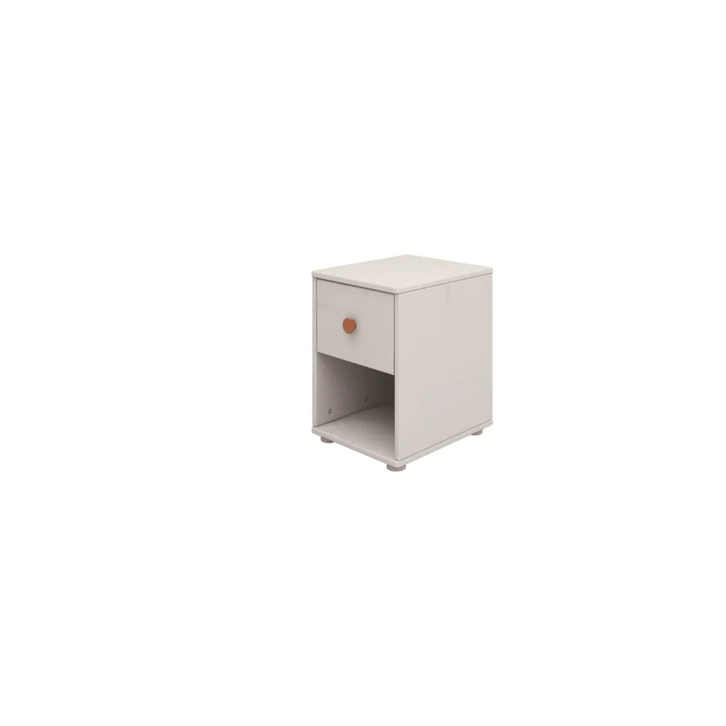 Flexa Kommode - Classic, mit 1 Schublade, 36x51,8 cm, Farbe: Grau gekalkt / Grau gekalkt / Rouge