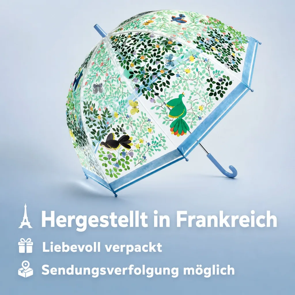 Djeco Regenschirm wilde Vögel