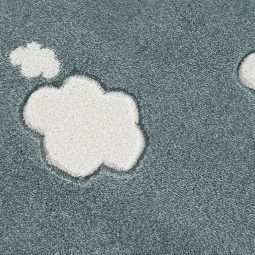 Livone Teppich Wolken mint, Teppichgrösse: 120 x 180 cm