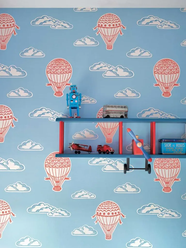 Little Sanderson Abracazoo Tapete Heissluft Ballons rot blau