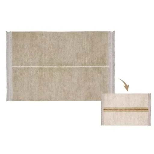 Lorena Canals waschbarer Wendeteppich "Reversible Duetto" beige, Größe: 170 x 240 cm