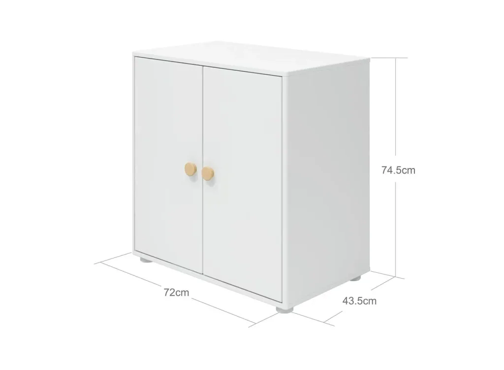 FLEXA Kleiderschrank, Schrankelement - 1 Regalboden, Roomie, Farbe: Weiß/Eiche
