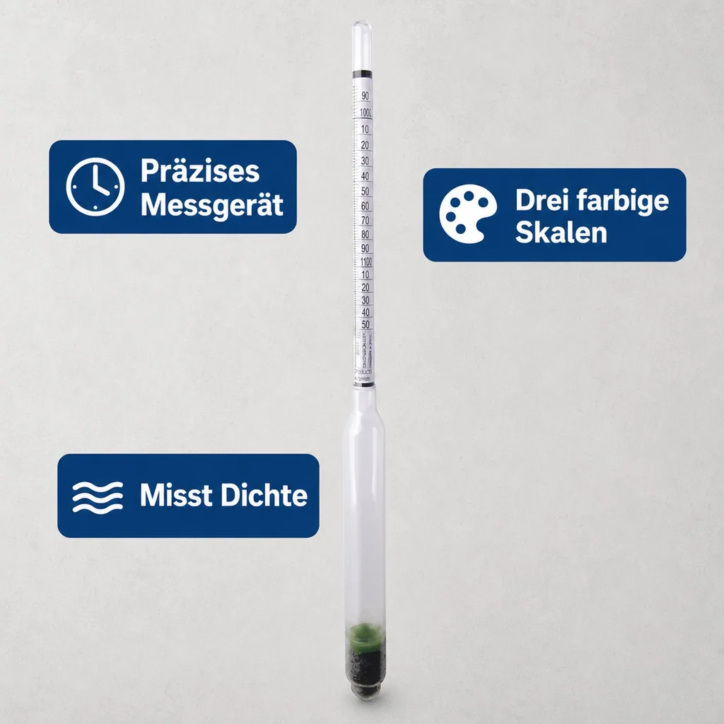 Hydrometer - VINOFERM mit 3 Skalen