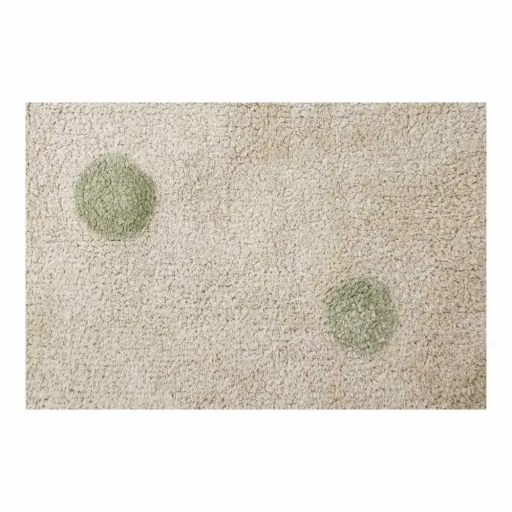 Lorena Canals waschbarer Teppich "Hippy Dots" oliv