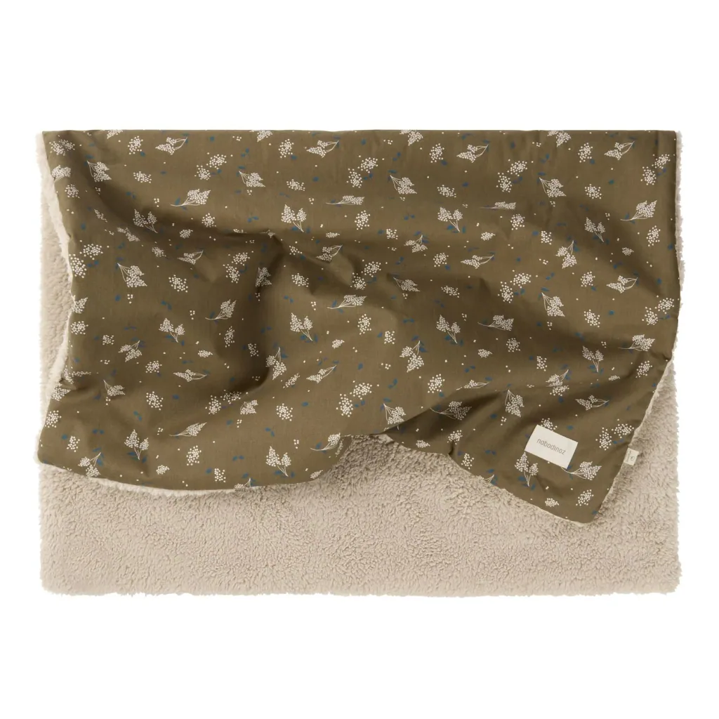 Nobodinoz STORIES Babydecke Neugeborene, 70 x 100 cm, Farbe: Braunflieder