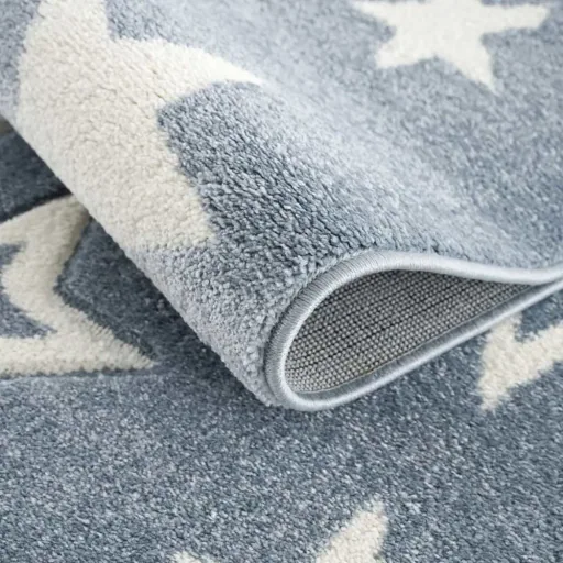 Livone Kinderteppich Galaxy Sterne blau, Teppichgrösse: 120 x 180 cm
