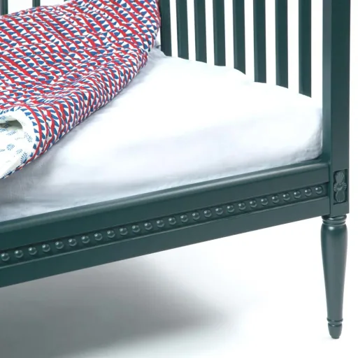 Gustavienne Babybett 60 x 120 cm dunkelgrün
