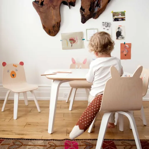 Oeuf Kindertisch weiß