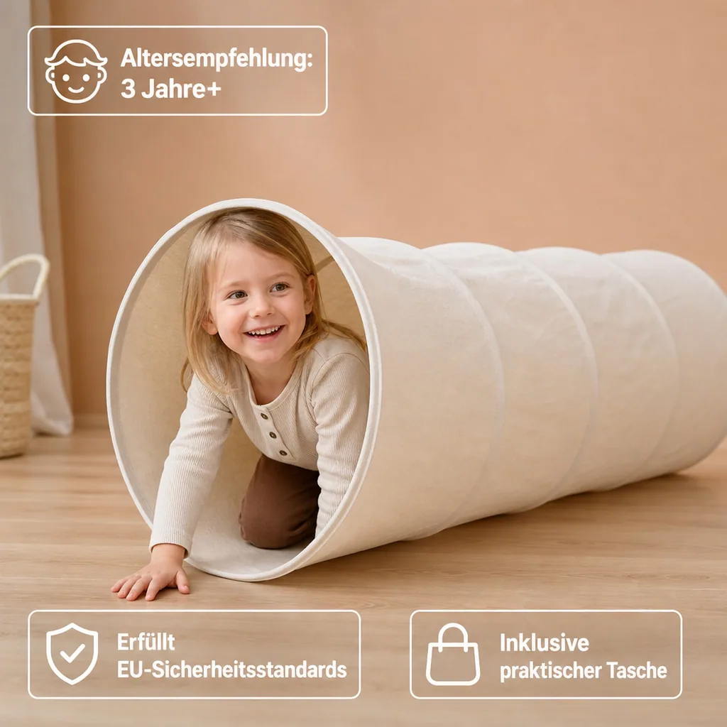 Kids Concept Spieltunnel natur