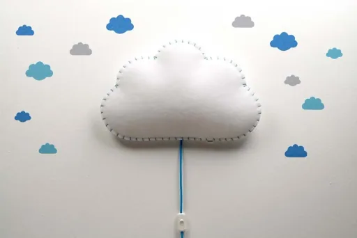 Buokids Wandsticker Wolken blau