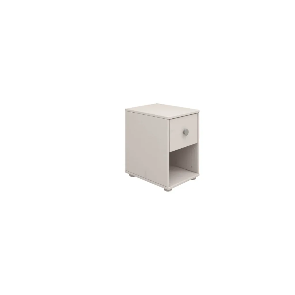 Flexa Kommode - Classic, mit 1 Schublade, 36x51,8 cm, Farbe: Grau gekalkt / Grau gekalkt / Türkis