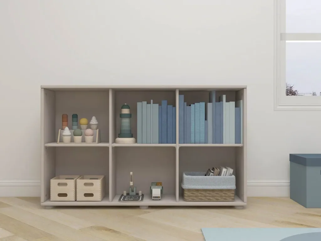 Flexa Bücherregal - Classic, 123,9x74,5 cm, Farbe: Grau gewaschen